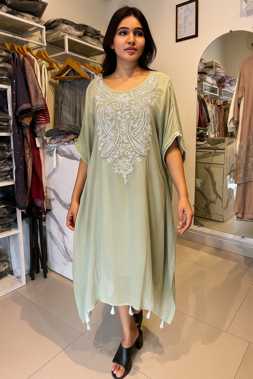 Sage Green Kaftan
